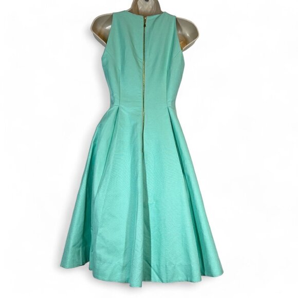 Kate Spade Dress Silk Teal Pockets Party Cocktail XS - Picture 4 of 11